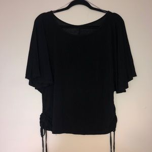 Black adjustable shirt